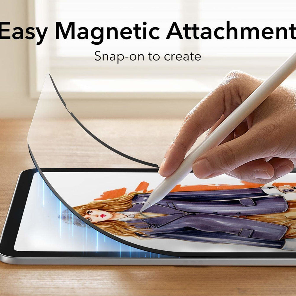 Folia ochronna ESR Paper Feel Magnetic do Apple iPad (2025) / (2022), Plastikowa