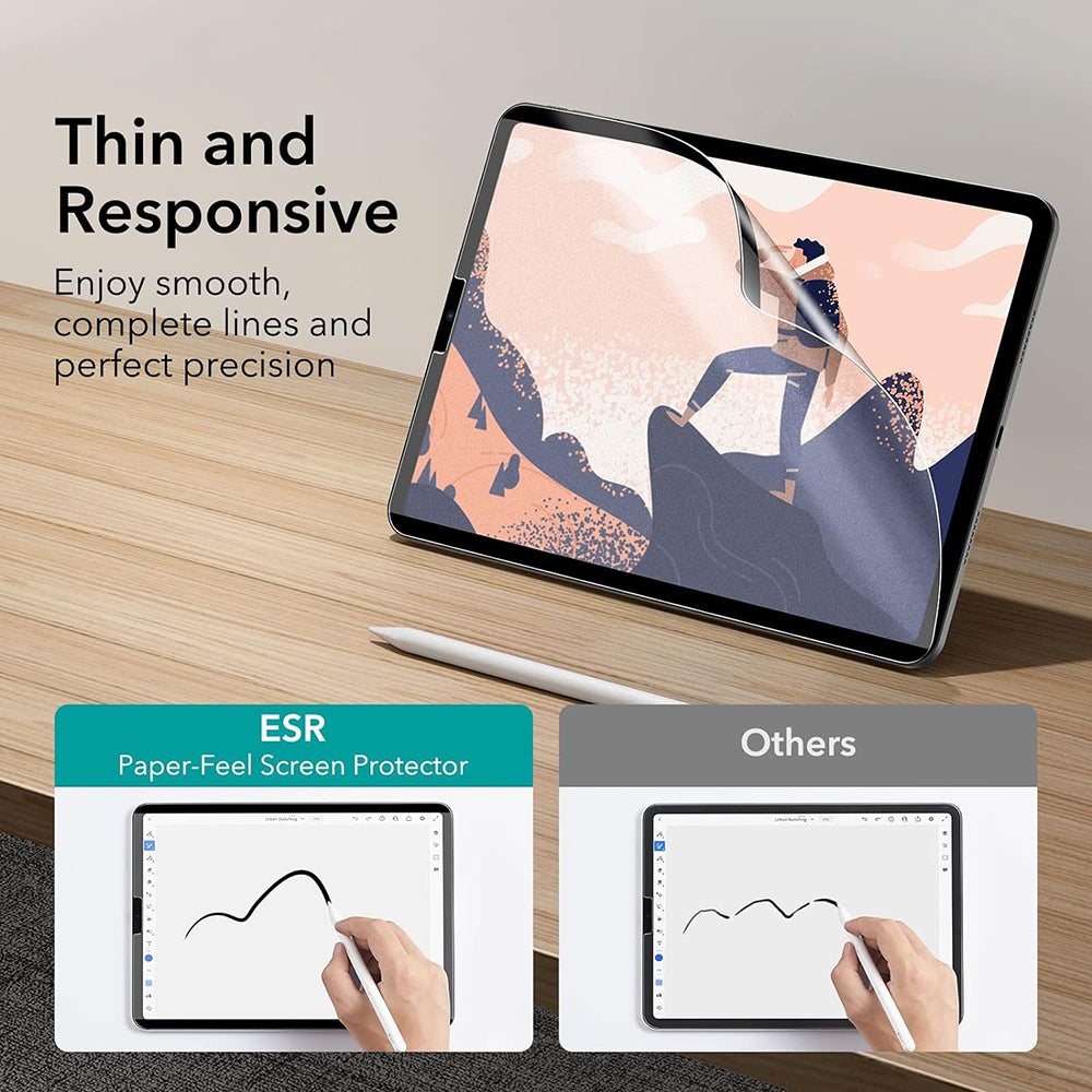 Folia ochronna na ekran ESR Paper Feel Magnetic do Apple iPad Air 11 (2026) / Air 11 (2025), plastik