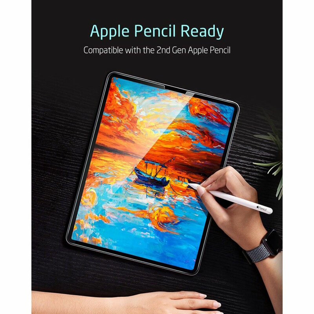Folia ochronna ESR na ekran dla Apple iPad Air (2022) / Pro 11 (2021) / Air (2020), Hartowane szkło, Pełne klejenie, Zestaw 2 sztuki