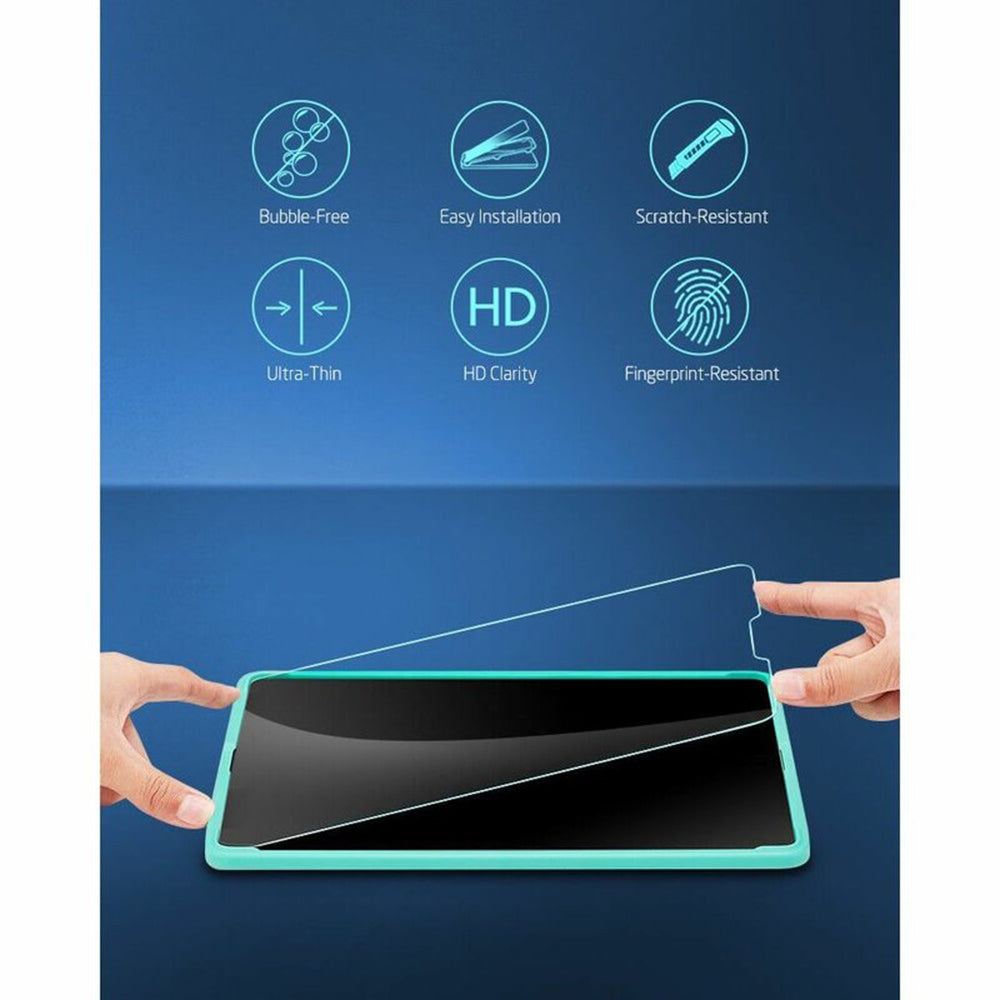 Folia ochronna ESR na ekran dla Apple iPad Air (2022) / Pro 11 (2021) / Air (2020), Hartowane szkło, Pełne klejenie, Zestaw 2 sztuki