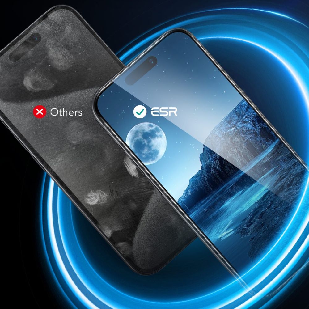 Folia ochronna ESR do ekranu Apple iPhone 16 Plus, Hartowane szkło, Pełne klejenie