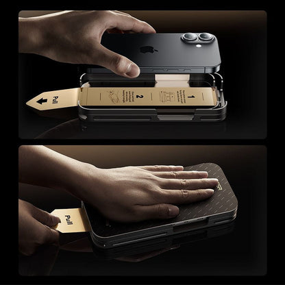 Folia ochronna do ekranu ESR UltraFit Armorite Pro dla Apple iPhone 17 Pro Max, Hartowane szkło, Pełne klejenie, Czarna