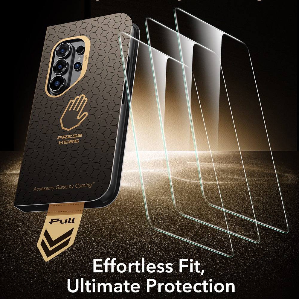 Folia ochronna ESR UltraFit Armorite Pro na ekran dla Samsung Galaxy S26 Ultra, Hartowane szkło, Pełne klejenie