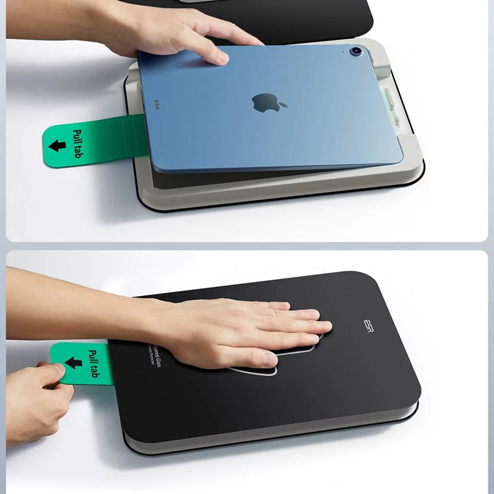 Folia ochronna ESR UltraFit na ekran dla Apple iPad (2025) / (2022), Hartowane szkło, Pełne klejenie, Zestaw 2 sztuki