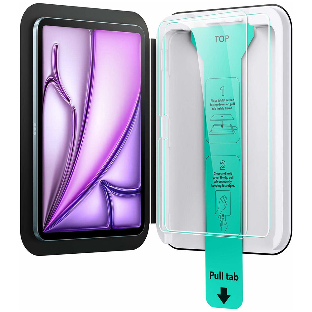 Folia ochronna ESR UltraFit na ekran dla Apple iPad Pro 13 (2025) / Pro 13 (2024), Hartowane szkło, Pełne klejenie, Zestaw 2 sztuki