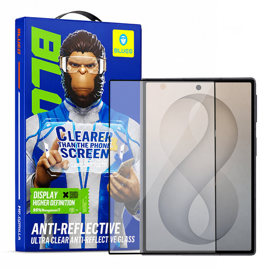 Folia ochronna na ekran zewnętrzny Blueo Anti-Reflective HD do Samsung Galaxy Z Fold8 F971, szkło hartowane, pełna klej, czarna