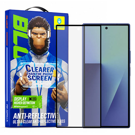 Folia ochronna na ekran zewnętrzny Blueo Anti-Reflective HD do Samsung Galaxy Z Fold8 Ultra F976, szkło hartowane, pełna klej, czarna