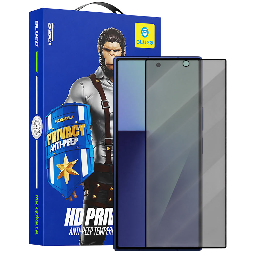 Blueo Anti-Peep Exterior Privacy Screen Protector Film for Samsung Galaxy Z Fold8 Ultra F971 / Z Fold7 F966, Tempered Glass, Full Glue