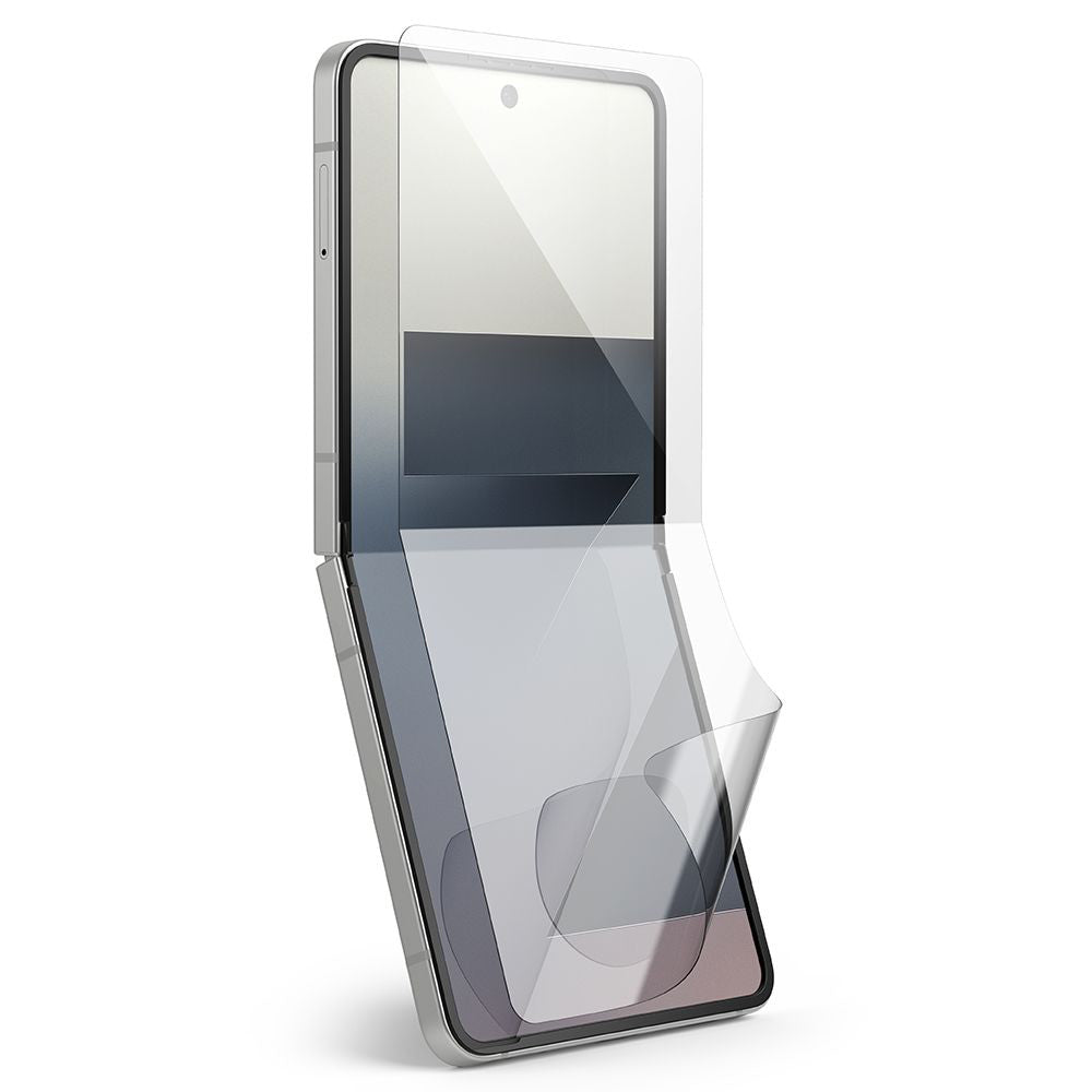 Folia ochronna Ringke Dual Easy Pro do wewnętrznego ekranu Samsung Galaxy Z Flip7 F766, Plastik, Zestaw 2 sztuki