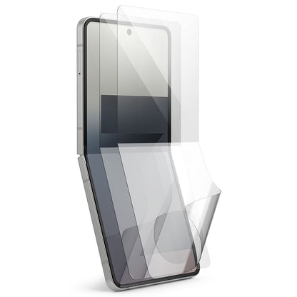 Folia ochronna Ringke Dual Easy Pro do wewnętrznego ekranu Samsung Galaxy Z Flip7 F766, Plastik, Zestaw 2 sztuki