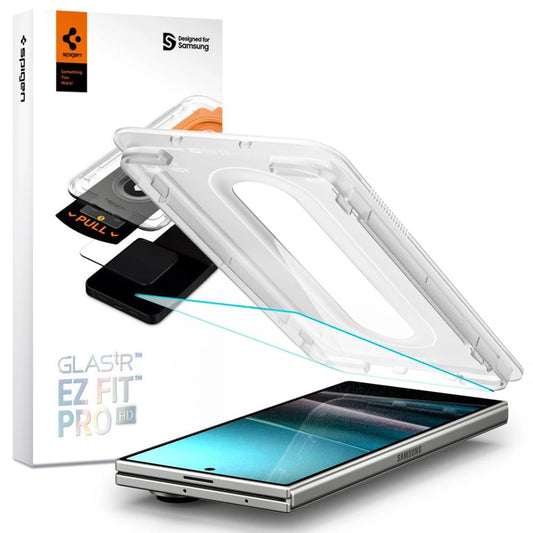 Folia ochronna na zewnętrzny ekran Spigen GlastR EZ FIT Pro HD dla Samsung Galaxy Z Fold7 F966, Hartowane szkło, Pełne klejenie AGL09580