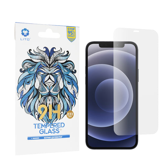 Folia ochronna na ekran Lito Classic do Apple iPhone 12 / 12 Pro, szkło hartowane, pełna klej, 2.5D