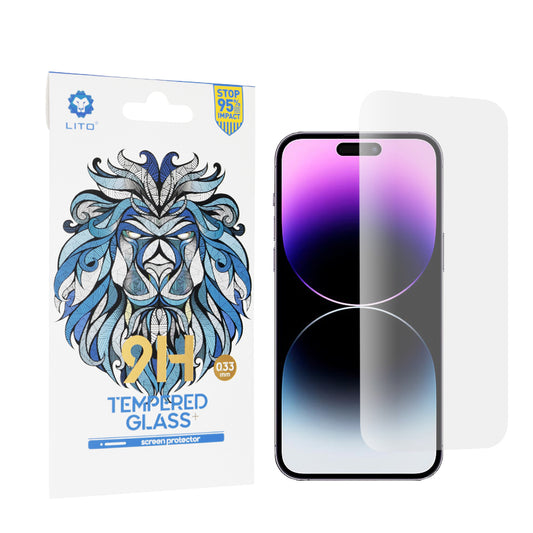Folia ochronna na ekran Lito Classic do Apple iPhone 14 Pro Max, szkło hartowane, pełna klej, 2.5D