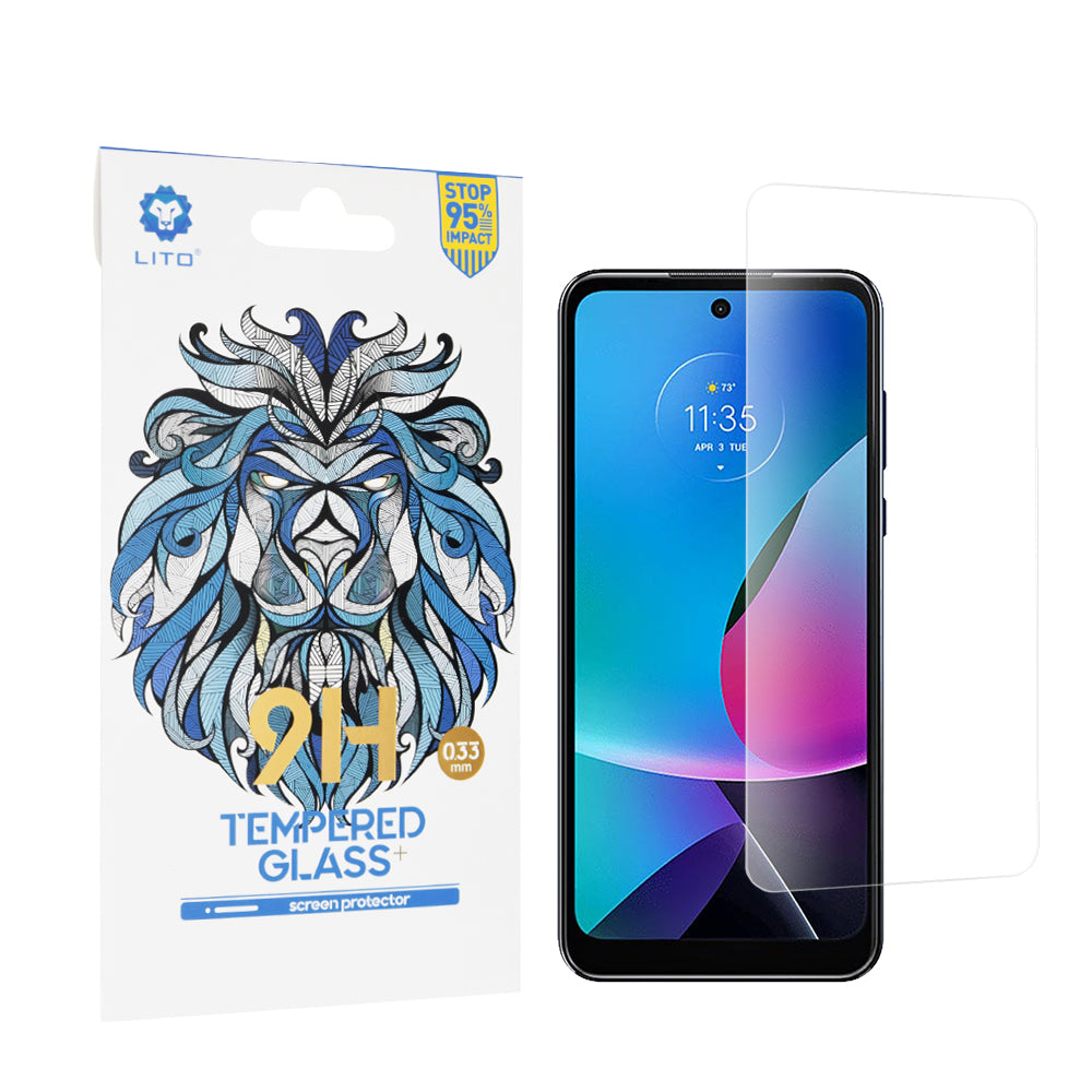 Folia ochronna na ekran Lito Classic do Motorola Moto G Play (2023), szkło hartowane, pełna klej, 2.5D