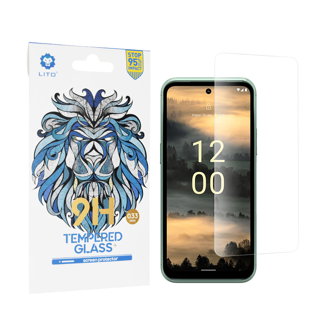 Folia ochronna na ekran Lito Classic do Nokia XR21, szkło hartowane, pełna klej, 2.5D