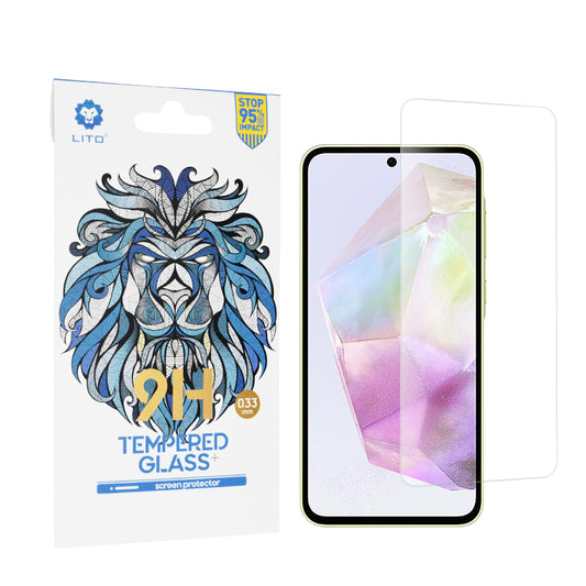 Folia ochronna na ekran Lito Classic do Samsung Galaxy A55 5G A556 / A35 5G A356, szkło hartowane, pełna klej, 2.5D