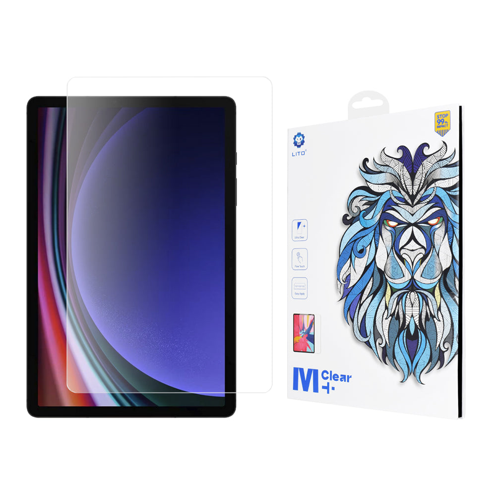 Folia ochronna na ekran Lito Classic do Samsung Galaxy Tab S10+ / Tab S9 FE+ / Tab S9+, szkło hartowane, pełna klej, 2.5D