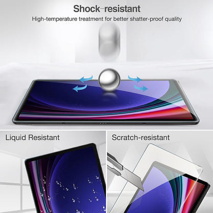 Folia ochronna na ekran Lito Classic do Samsung Galaxy Tab S10+ / Tab S9 FE+ / Tab S9+, szkło hartowane, pełna klej, 2.5D