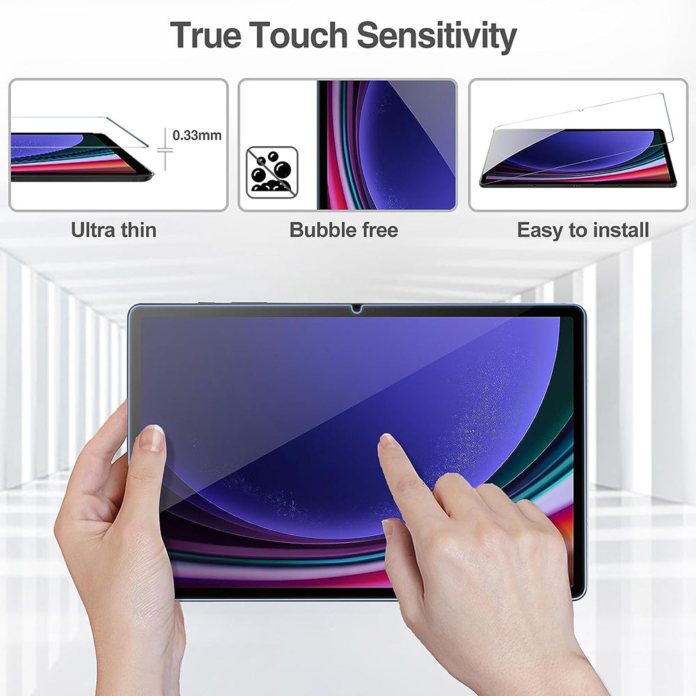 Folia ochronna na ekran Lito Classic do Samsung Galaxy Tab S10+ / Tab S9 FE+ / Tab S9+, szkło hartowane, pełna klej, 2.5D