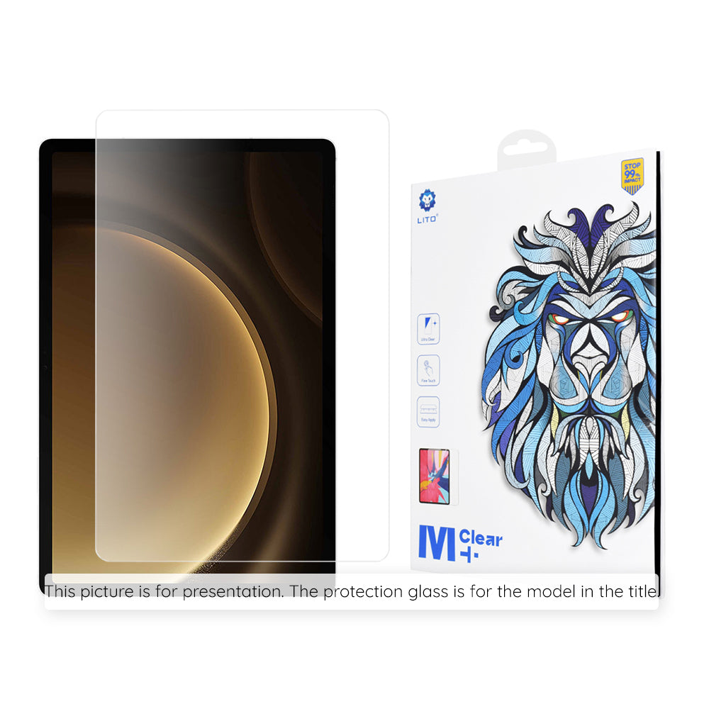 Folia ochronna na ekran Lito Classic do Samsung Galaxy Tab S10 Ultra / Tab S9 Ultra, szkło hartowane, pełna klej, 2.5D