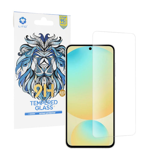 Folia ochronna na ekran Lito Classic Ultra Thin do Samsung Galaxy S24 FE S721, szkło hartowane, pełna klej, 2.5D