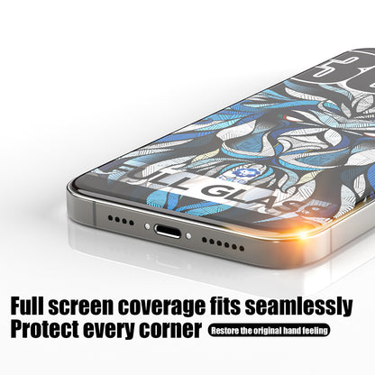 Lito D+ Max 300C Screen Protector for Apple iPhone 15 Pro, Tempered Glass, Full Glue