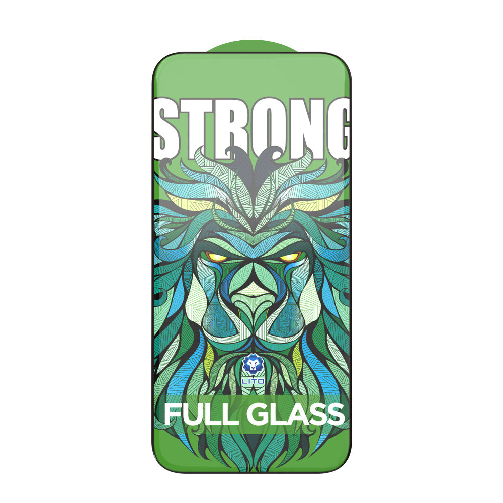 Folia ochronna na ekran Lito D+ Max Strong dla Apple iPhone 17 Air, Hartowane szkło, Pełne klejenie, Czarna