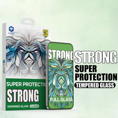 Folia ochronna na ekran Lito D+ Max Strong dla Apple iPhone 17 Air, Hartowane szkło, Pełne klejenie, Czarna