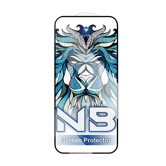 Folia ochronna na ekran Lito NB dla Apple iPhone 17 / 16 Pro, Hartowane szkło, Pełne klejenie, Czarna