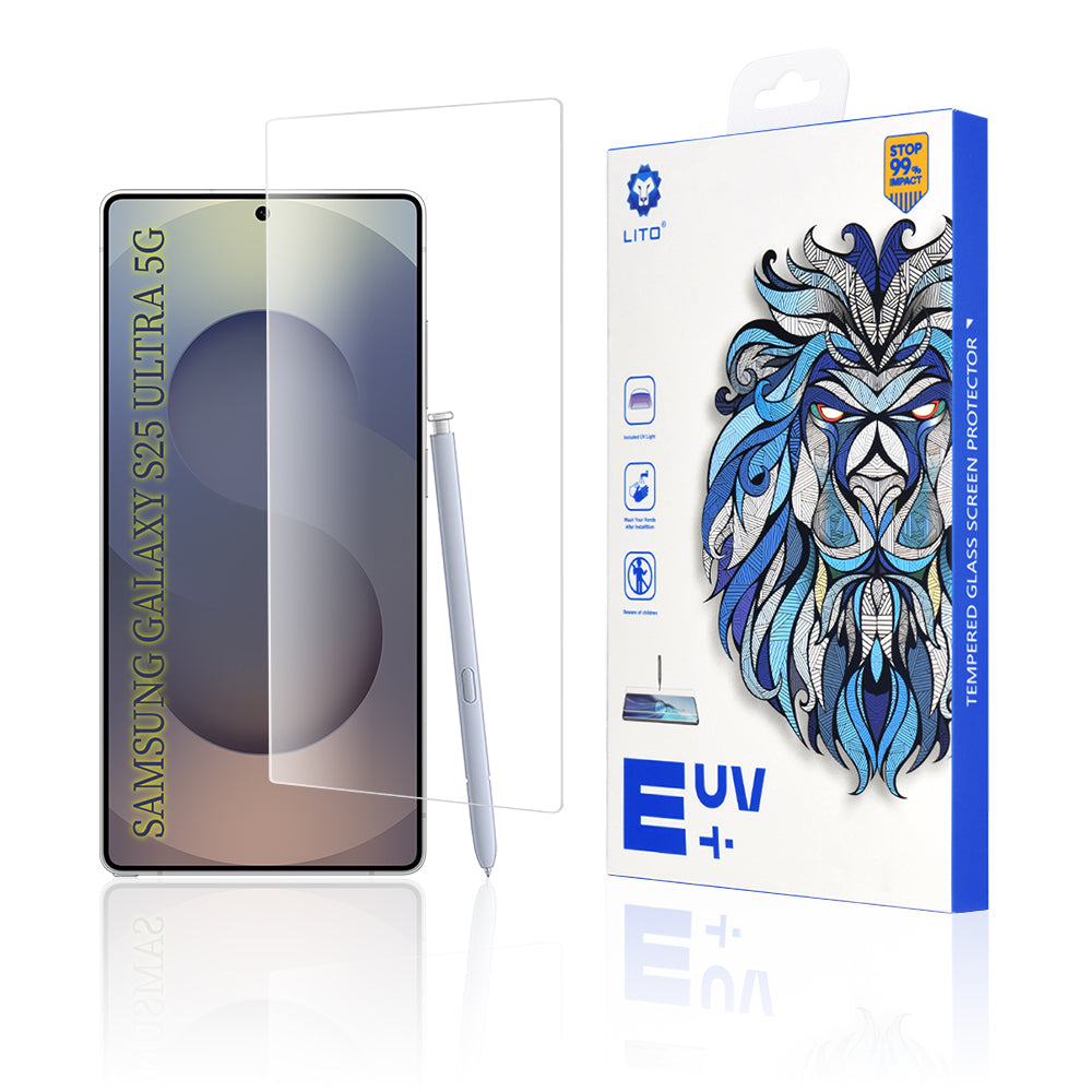 Folia ochronna na ekran Lito do Samsung Galaxy S25 Ultra S938, szkło hartowane, klej UV, 3D