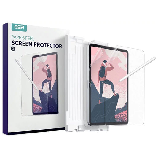 Folia ochronna Matte ESR Paper Feel do Apple iPad (2025) / (2022), Plastik, Zestaw 2 sztuki