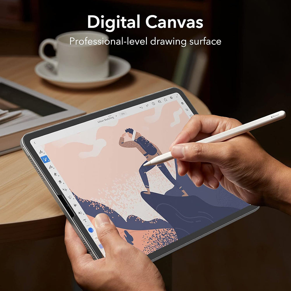 Matowa folia ochronna ESR Paper Feel dla Apple iPad Pro 12.9 (2022) / Pro 12.9 (2021) / Pro 12.9 (2020), Plastik, Zestaw 2 sztuki