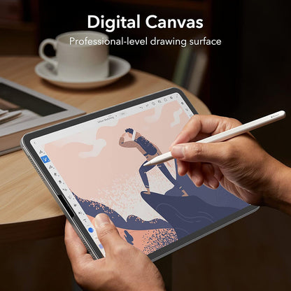 Matowa folia ochronna ESR Paper Feel dla Apple iPad Pro 12.9 (2022) / Pro 12.9 (2021) / Pro 12.9 (2020), Plastik, Zestaw 2 sztuki