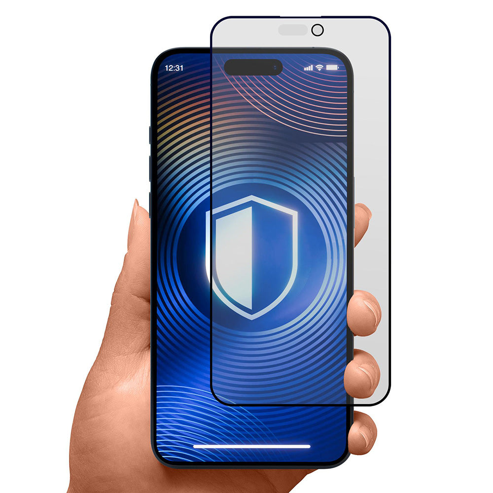 Folia ochronna Matte Privacy 3MK HardGlass Max do Apple iPhone 17 Pro, Hartowane szkło, Full Glue