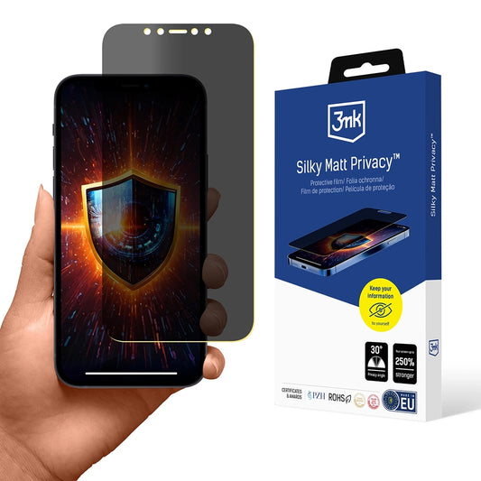 Folia ochronna na ekran Matte Privacy 3MK Silky do Apple iPhone 12 / 12 Pro, plastikowa