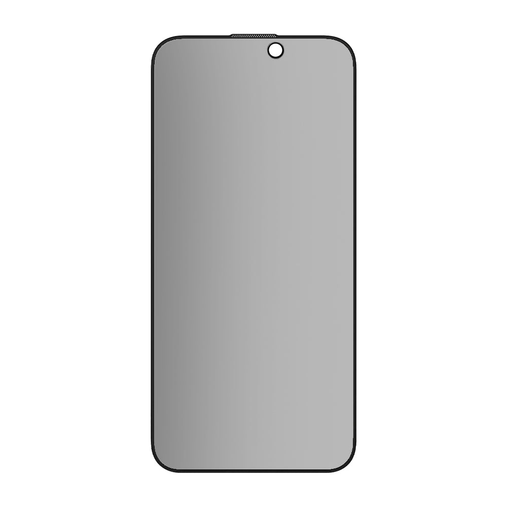 Matowa folia ochronna ekranu Privacy Blueo Anti-Peep do Apple iPhone 15 Pro, szkło hartowane, pełna klejność
