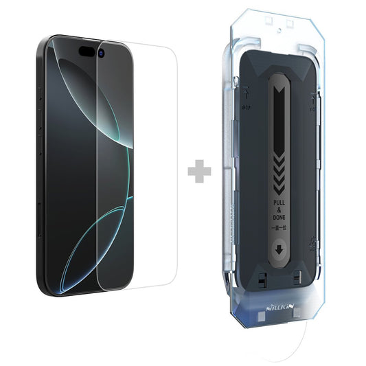 Folia ochronna na ekran Nillkin H+ Pro z aplikatorem do Apple iPhone 16, szkło hartowane, pełna klejność