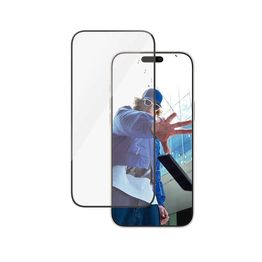 Folia ochronna do ekranu PanzerGlass Ultra-Wide Fit dla Apple iPhone 16 Pro Max, Szkło Hartowane, Pełne Klejenie, Czarna