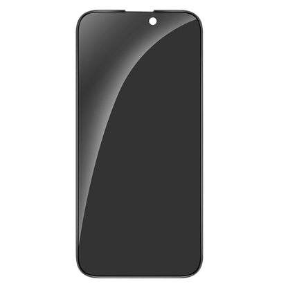 Folia ochronna na ekran Privacy Anank 2X Wzmocniona do Apple iPhone 15 Pro, Szkło hartowane, Pełny klej, 2.5D