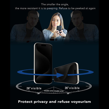 Folia ochronna Ecran Privacy Anank 5X Reinforced 360 dla Apple iPhone 17 Pro Max, Szkło Hartowane, Full Glue, 2.5D