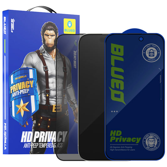 Folia ochronna Ecran Privacy Blueo Anti-Peep dla Apple iPhone 12 Pro Max, Szkło Hartowane, Full Glue