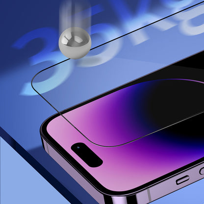 Folia ochronna Ecran Privacy Blueo Sapphire Applicator Pro dla Apple iPhone 17 Pro Max / 16 Pro Max, Hartowane Szkło, Pełne Klejenie