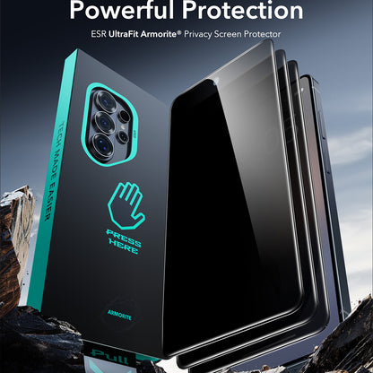 Folia ochronna Ecran Privacy ESR Armorite dla Samsung Galaxy S26 Ultra, Szkło Hartowane, Full Glue