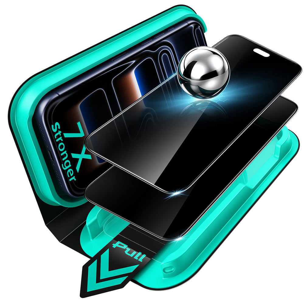 Folia ochronna na ekran Privacy ESR Armorite UltraFit do Apple iPhone 18 Pro, szkło hartowane, pełna warstwa kleju, zestaw 2 sztuki