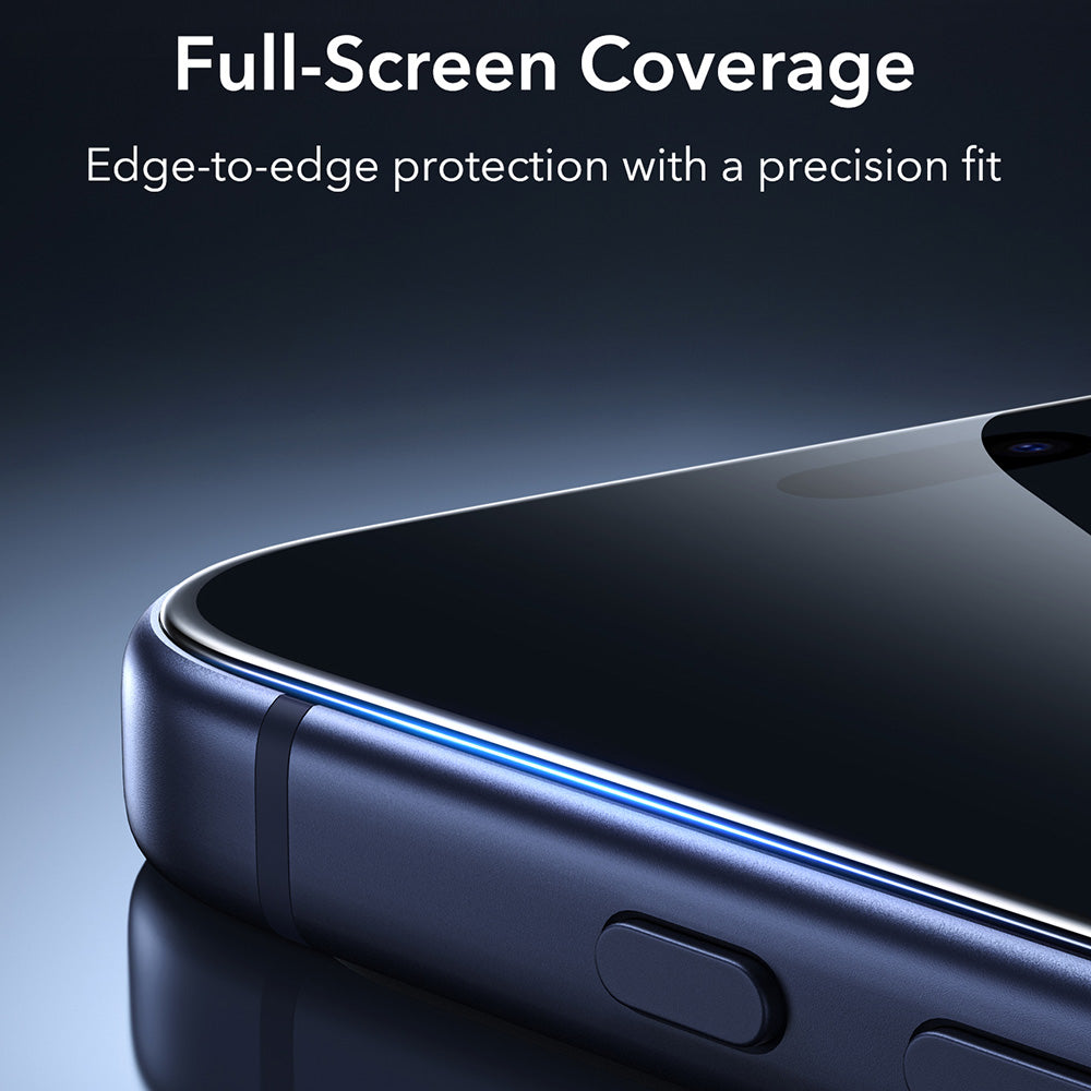 Folia ochronna na ekran Privacy ESR Armorite UltraFit do Apple iPhone 18 Pro, szkło hartowane, pełna warstwa kleju, zestaw 2 sztuki