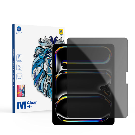 Folia ochronna na ekran Privacy Lito Classic do Apple iPad Air 13 (2026) / Pro 13 (2025), szkło hartowane, pełna klejność, 2.5D