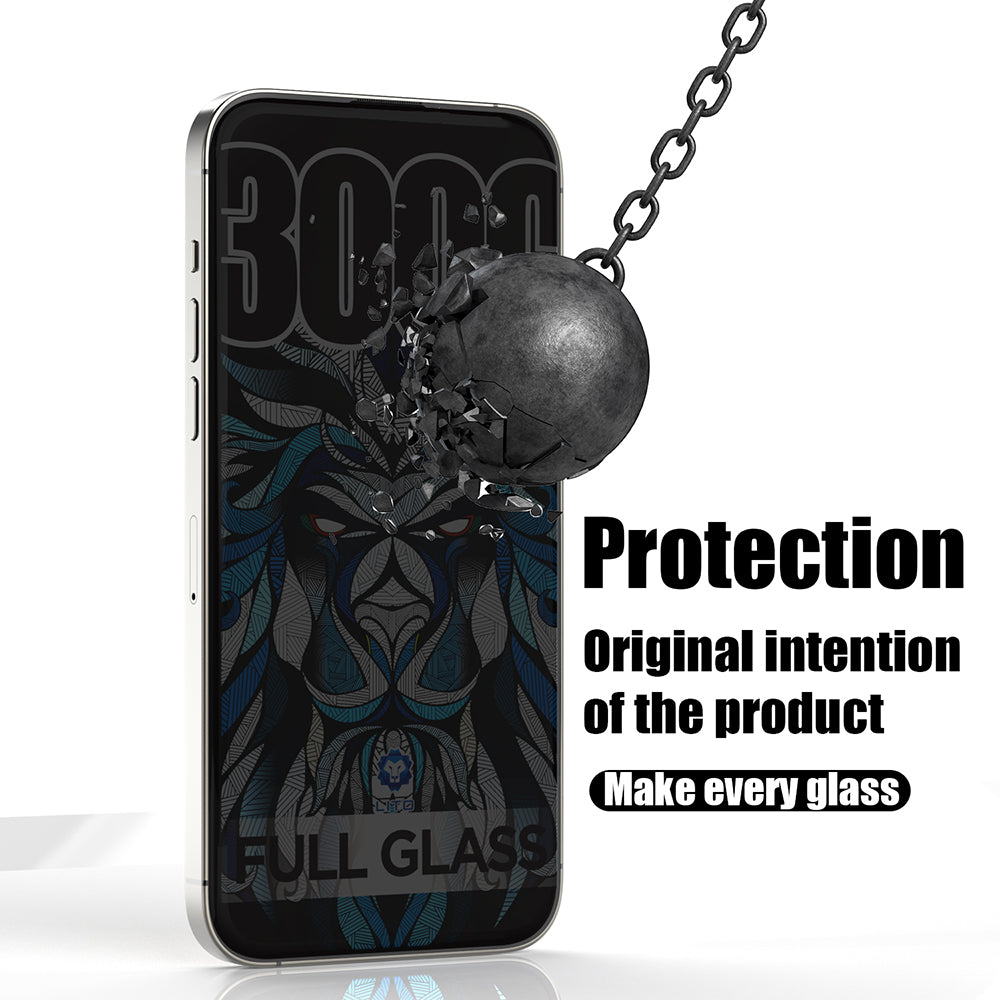 Privacy Screen Protector Lito D+ Max 300C for Apple iPhone 15 Plus, Tempered Glass, Full Glue