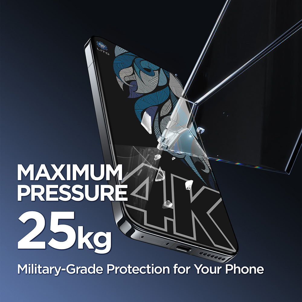 Folia ochronna Privacy Screen Lito D+ Max 4K dla Apple iPhone 17 Pro Max, Hartowane szkło, Pełne klejenie