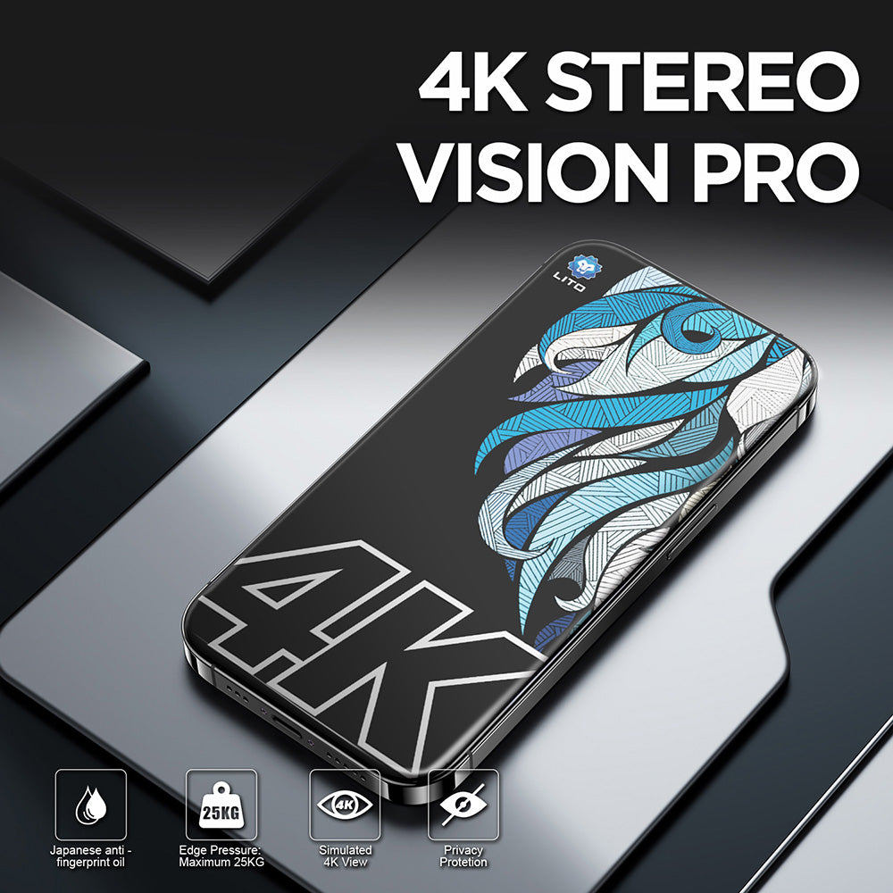 Folia ochronna Privacy Screen Lito D+ Max 4K dla Apple iPhone 17 Pro Max, Hartowane szkło, Pełne klejenie