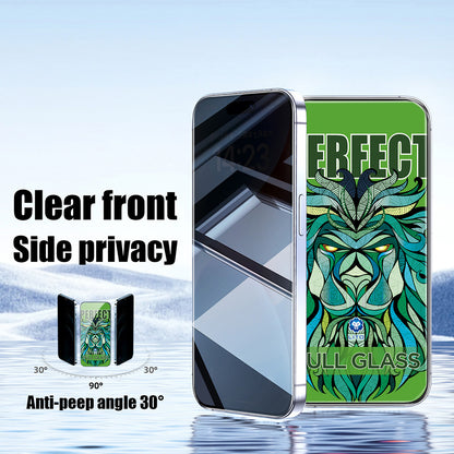 Folia ochronna Privacy Lito D+ Max Strong na ekran dla Apple iPhone 17 Pro Max, Hartowane szkło, Pełne klejenie